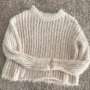Universal Thread Fuzzy Cream Sweater